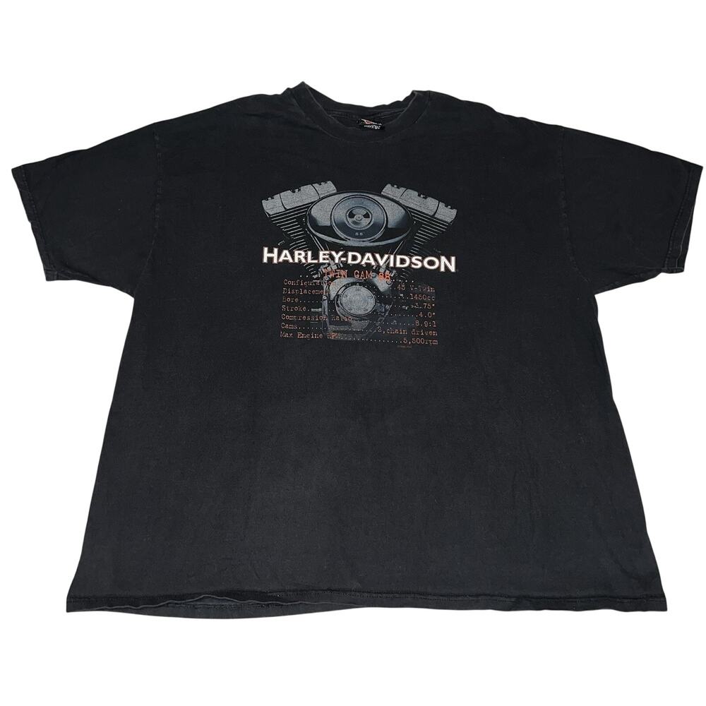 Vintage 1998 Harley Davidson Lilburn Georgia Stone Mountain 90s Biker Shirt 3XL